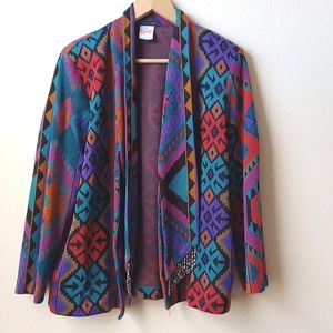Vintage Graff Californiawear Southwestern Allover Print Jacket XL